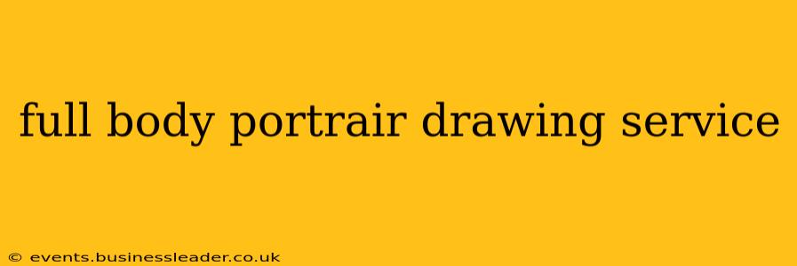 full body portrair drawing service