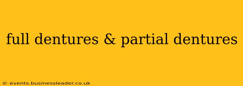 full dentures & partial dentures