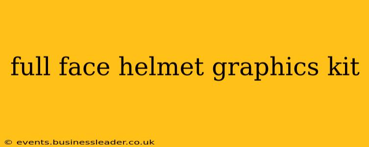 full face helmet graphics kit