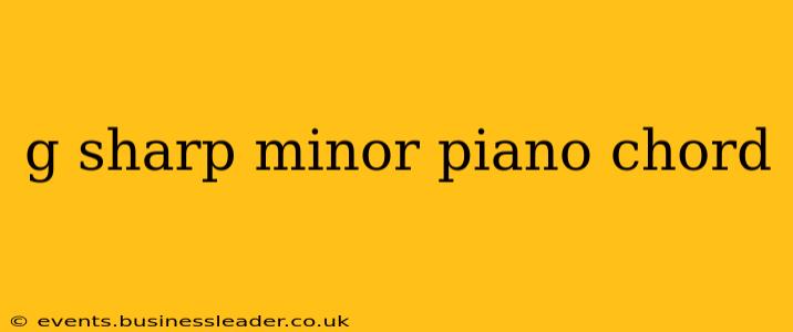 g sharp minor piano chord