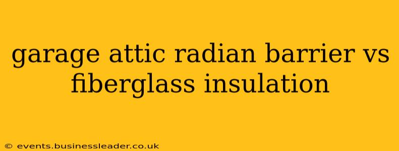 garage attic radian barrier vs fiberglass insulation