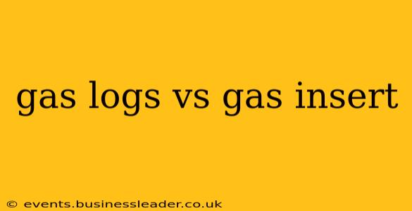 gas logs vs gas insert
