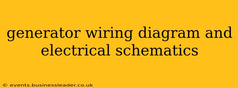 generator wiring diagram and electrical schematics
