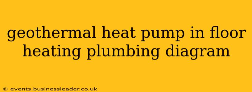 geothermal heat pump in floor heating plumbing diagram