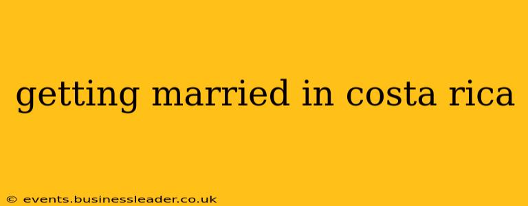 getting married in costa rica