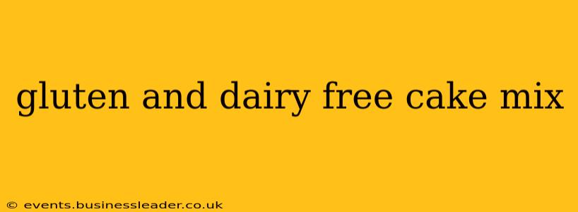 gluten and dairy free cake mix