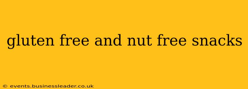 gluten free and nut free snacks