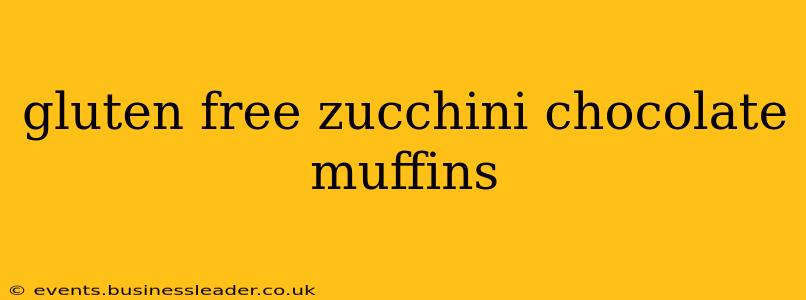 gluten free zucchini chocolate muffins
