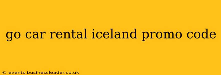 go car rental iceland promo code