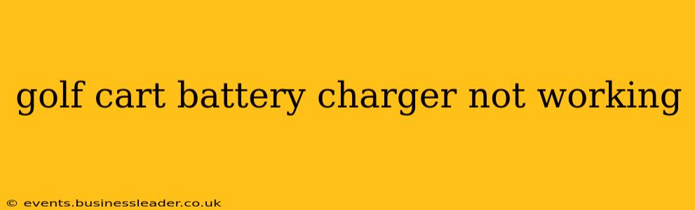 golf cart battery charger not working