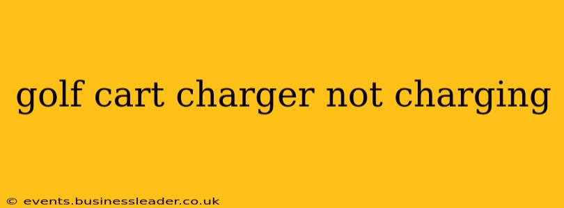 golf cart charger not charging