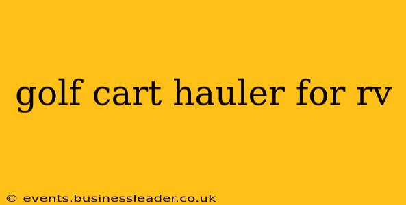 golf cart hauler for rv