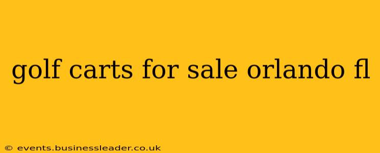 golf carts for sale orlando fl