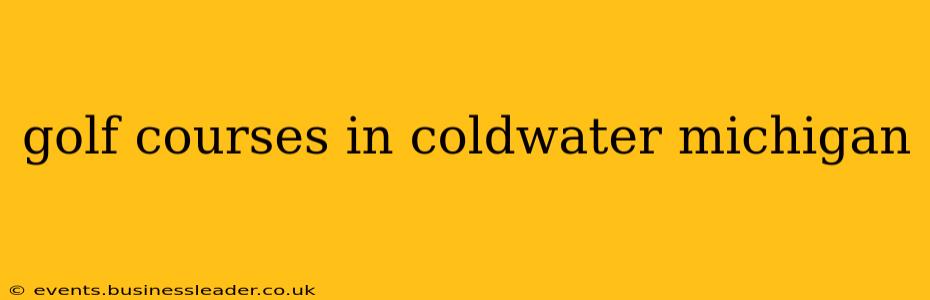golf courses in coldwater michigan