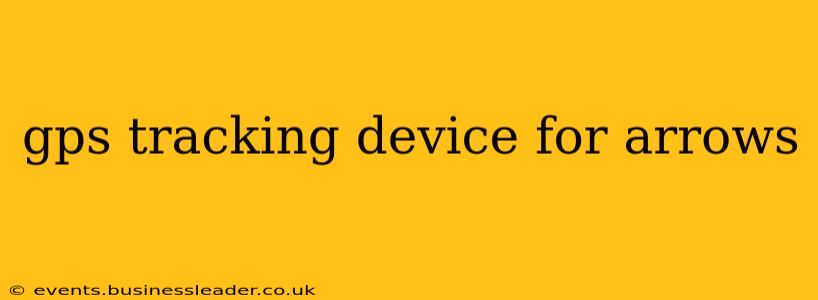 gps tracking device for arrows