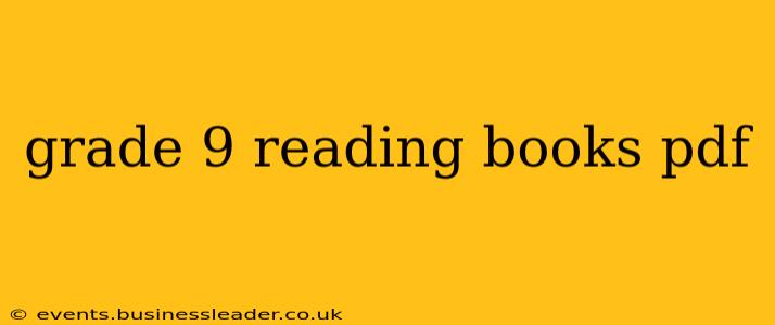 grade 9 reading books pdf