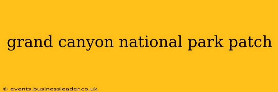 grand canyon national park patch