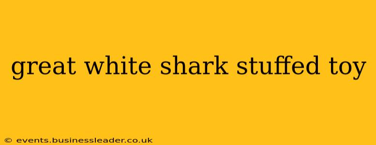 great white shark stuffed toy