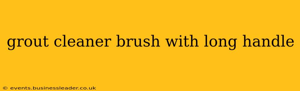 grout cleaner brush with long handle