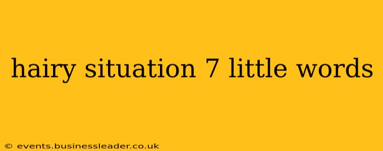 hairy situation 7 little words