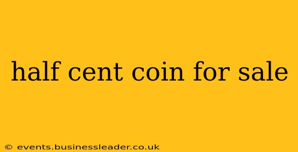 half cent coin for sale