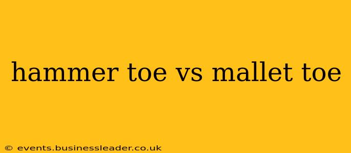 hammer toe vs mallet toe