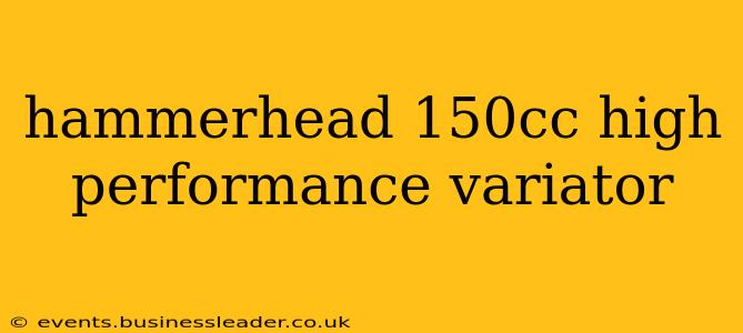 hammerhead 150cc high performance variator