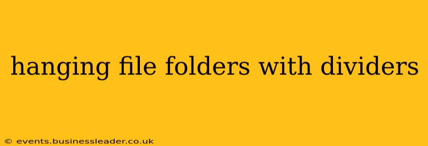 hanging file folders with dividers