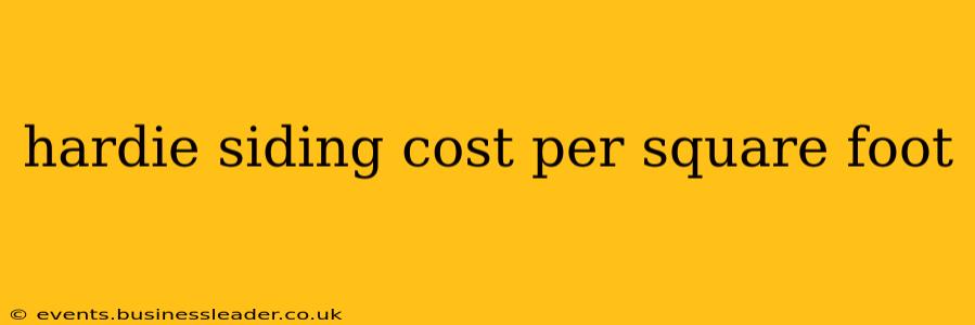 hardie siding cost per square foot