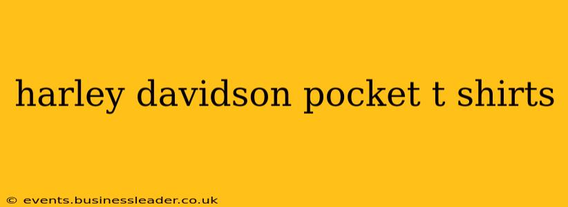 harley davidson pocket t shirts
