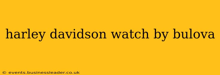 harley davidson watch by bulova