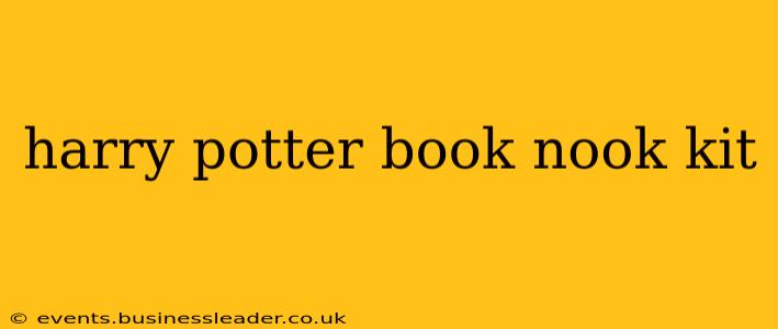 harry potter book nook kit