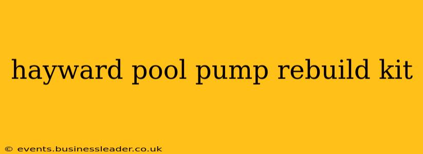 hayward pool pump rebuild kit