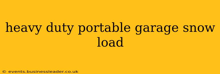 heavy duty portable garage snow load