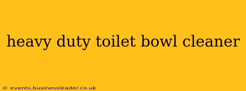 heavy duty toilet bowl cleaner
