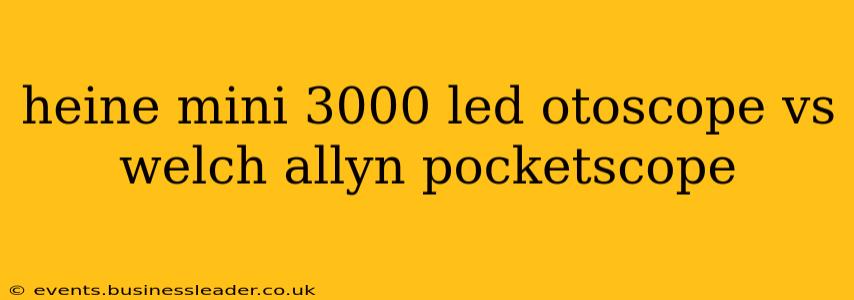 heine mini 3000 led otoscope vs welch allyn pocketscope