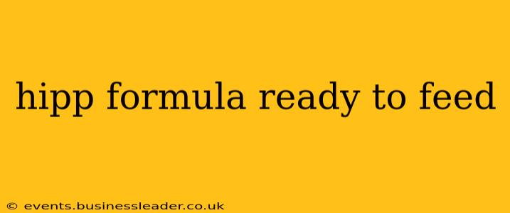 hipp formula ready to feed