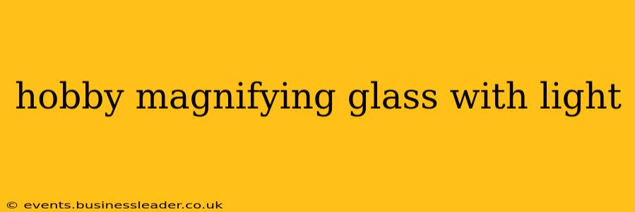 hobby magnifying glass with light