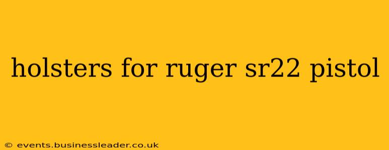 holsters for ruger sr22 pistol