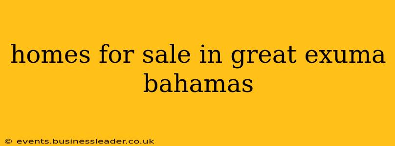 homes for sale in great exuma bahamas