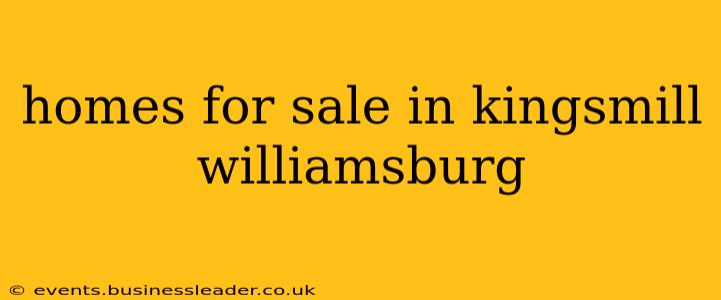 homes for sale in kingsmill williamsburg
