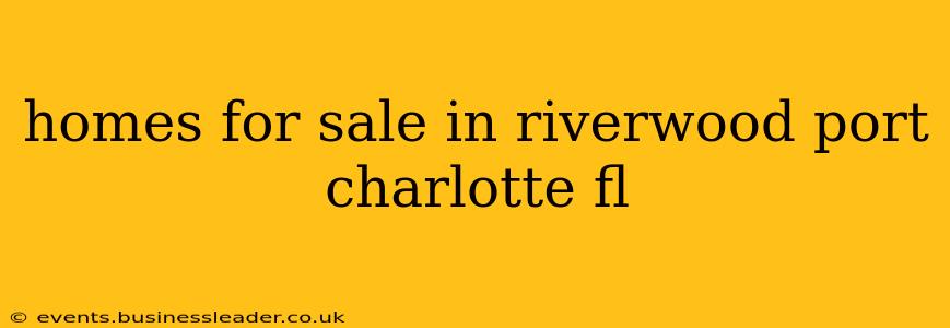 homes for sale in riverwood port charlotte fl