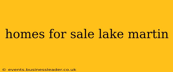 homes for sale lake martin