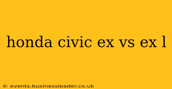 honda civic ex vs ex l