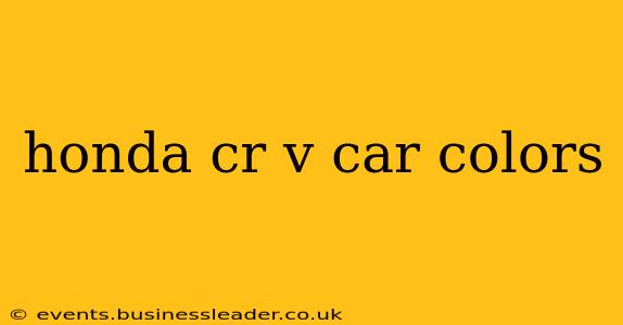 honda cr v car colors