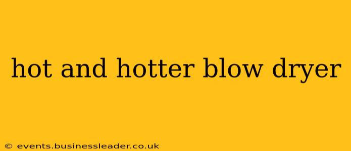 hot and hotter blow dryer