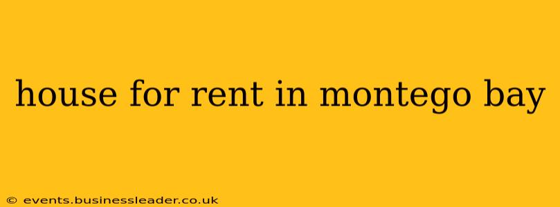 house for rent in montego bay