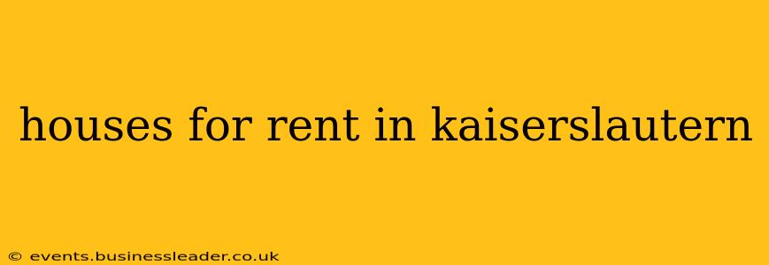 houses for rent in kaiserslautern