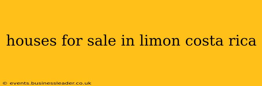 houses for sale in limon costa rica