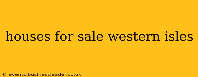 houses for sale western isles